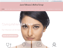 Tablet Screenshot of laurelwomensmedicalgroup.com